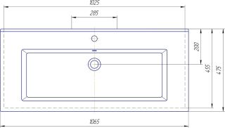 Мебельная раковина Kirovit Оскар 105 см белый